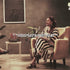 (Divyanka Tripathi) Gold Black Striped Kaftan Set